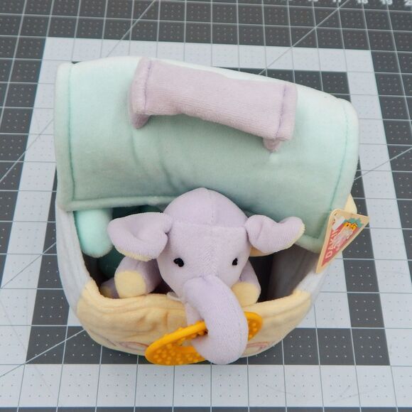 Dakin Applause Baby Soft Toy Box Pastel Plush 6 Inch Bunny Bear Elephant Teether - Picture 5 of 10